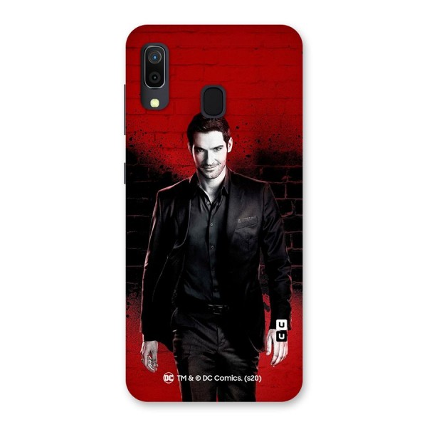 Lucifer Morningstar Wings Shadow Back Case for Galaxy A20