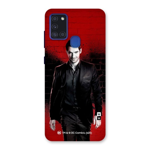 Lucifer Morningstar Wings Shadow Back Case for Galaxy A21s