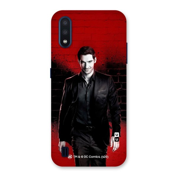 Lucifer Morningstar Wings Shadow Back Case for Galaxy M01