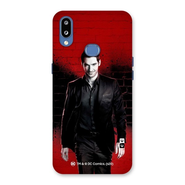 Lucifer Morningstar Wings Shadow Back Case for Galaxy M01s