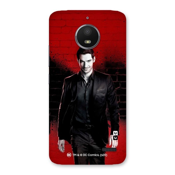 Lucifer Morningstar Wings Shadow Back Case for Moto E4