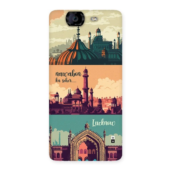 Lucknow City Back Case for Canvas Knight A350