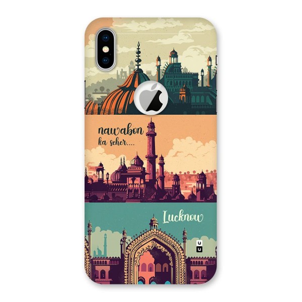 Lucknow City Back Case for iPhone XS Logo Cut