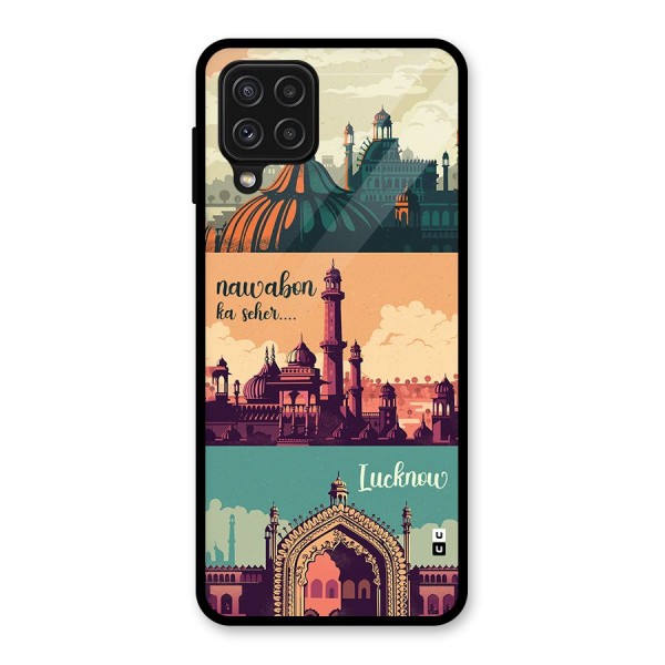 Lucknow City Glass Back Case for Galaxy A22 4G