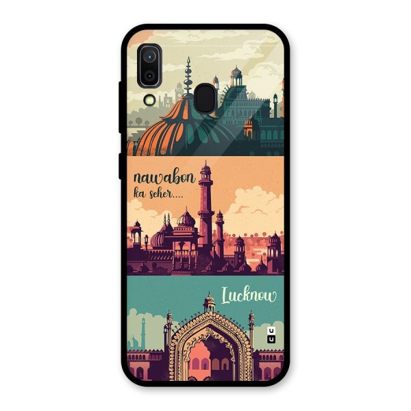 Lucknow City Glass Back Case for Galaxy A30