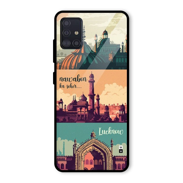 Lucknow City Glass Back Case for Galaxy A51