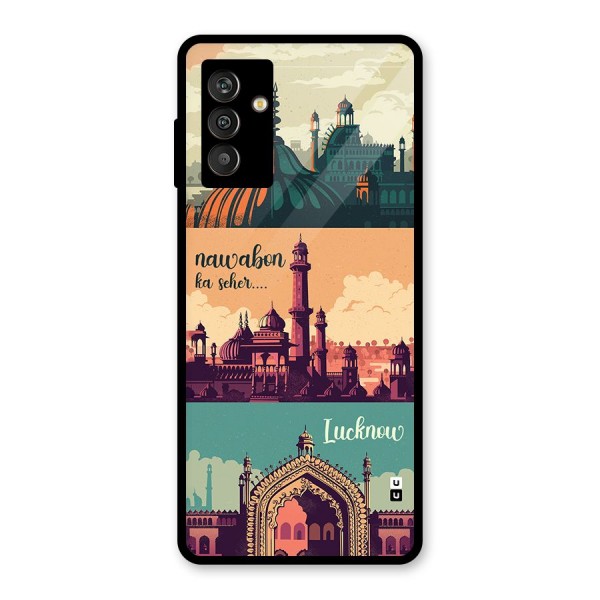 Lucknow City Glass Back Case for Galaxy M13