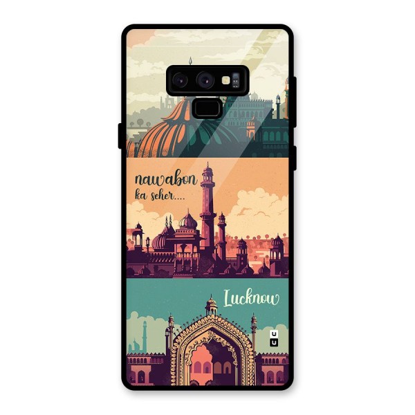 Lucknow City Glass Back Case for Galaxy Note 9