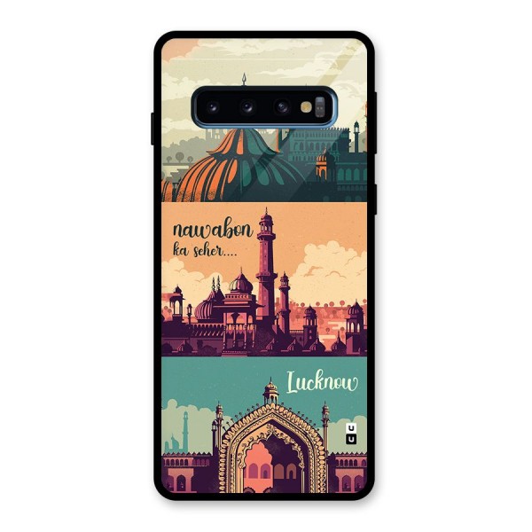 Lucknow City Glass Back Case for Galaxy S10