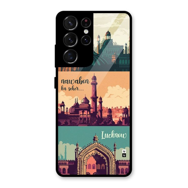 Lucknow City Glass Back Case for Galaxy S21 Ultra 5G