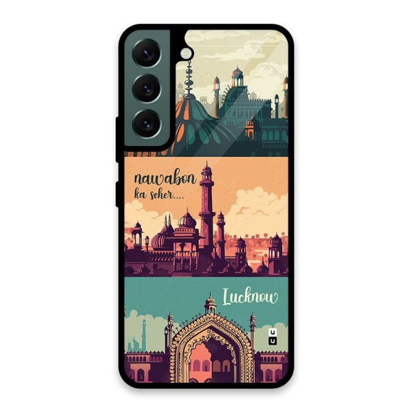 Lucknow City Glass Back Case for Galaxy S22 5G