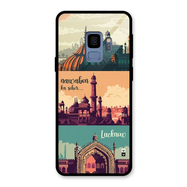 Lucknow City Glass Back Case for Galaxy S9