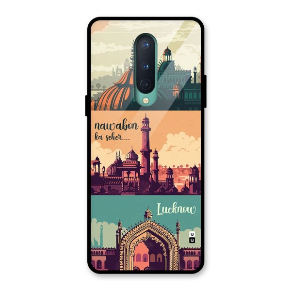 Lucknow City Glass Back Case for OnePlus 8