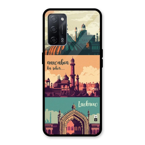 Lucknow City Glass Back Case for Oppo A53s 5G