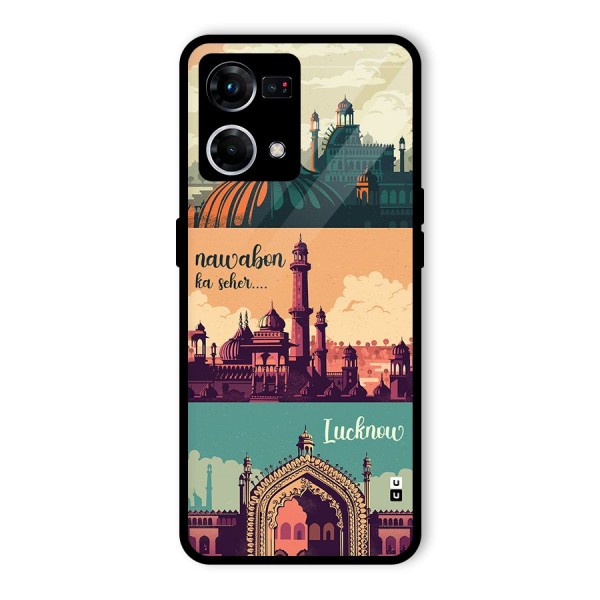 Lucknow City Glass Back Case for Oppo F21 Pro 4G