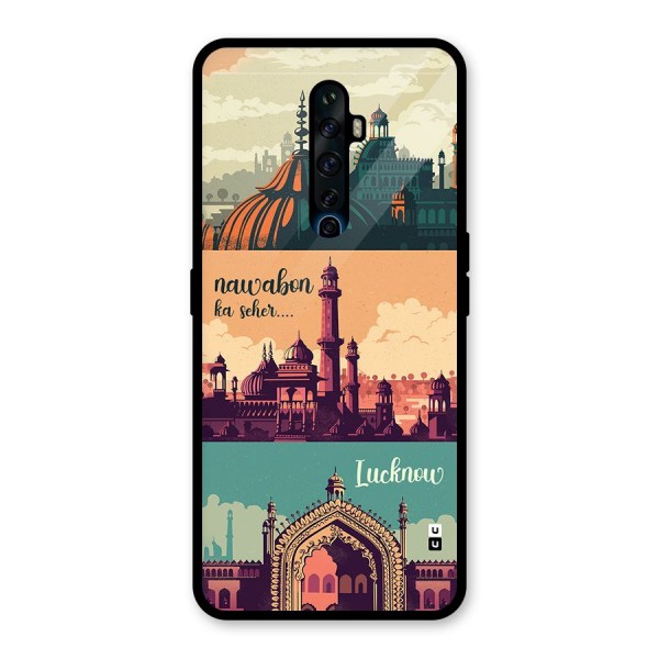 Lucknow City Glass Back Case for Oppo Reno2 F