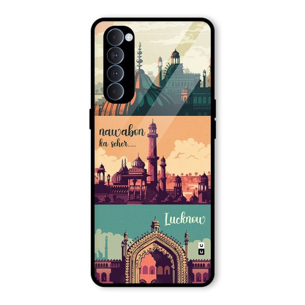 Lucknow City Glass Back Case for Oppo Reno4 Pro