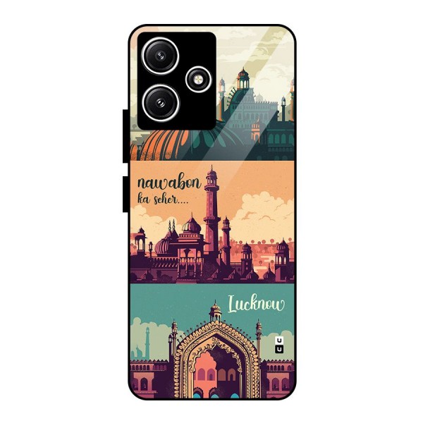 Lucknow City Glass Back Case for Poco M6 Pro