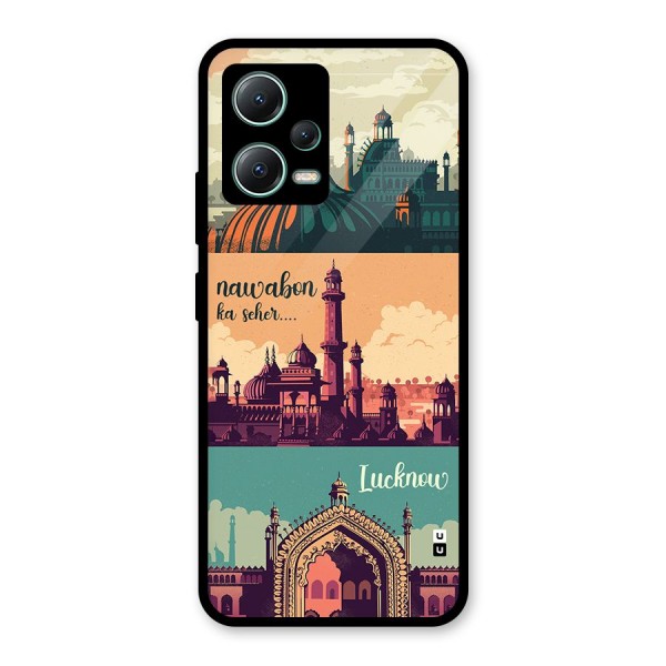 Lucknow City Glass Back Case for Poco X5