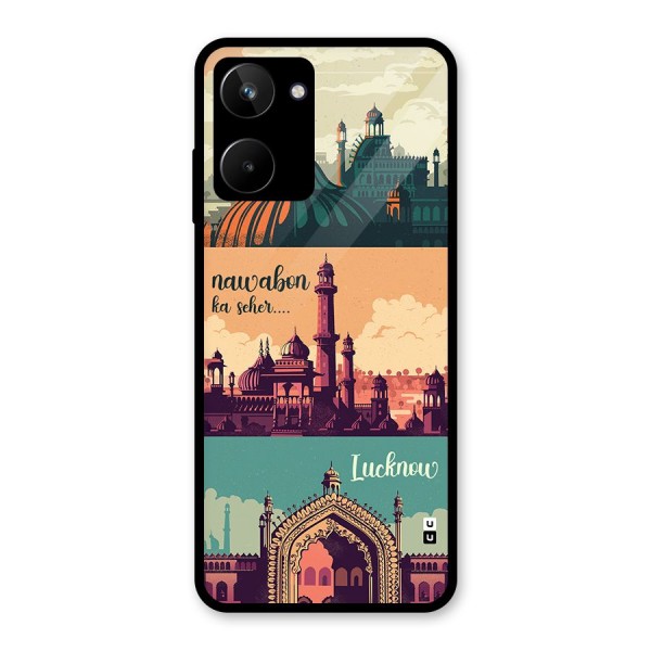 Lucknow City Glass Back Case for Realme 10