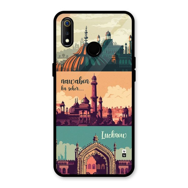 Lucknow City Glass Back Case for Realme 3