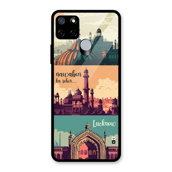 Lucknow City Glass Back Case for Realme C15