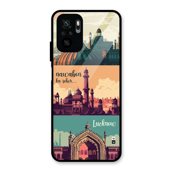 Lucknow City Glass Back Case for Redmi Note 10