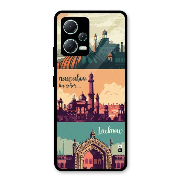 Lucknow City Glass Back Case for Redmi Note 12 5G