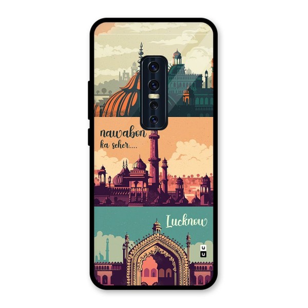 Lucknow City Glass Back Case for Vivo V17 Pro