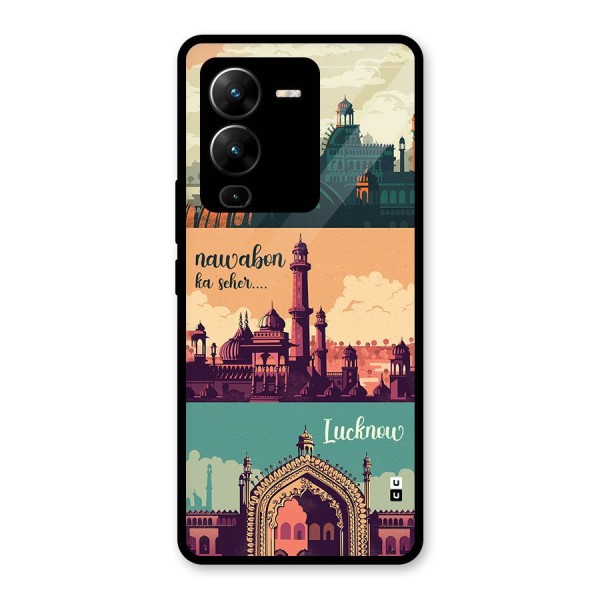 Lucknow City Glass Back Case for Vivo V25 Pro