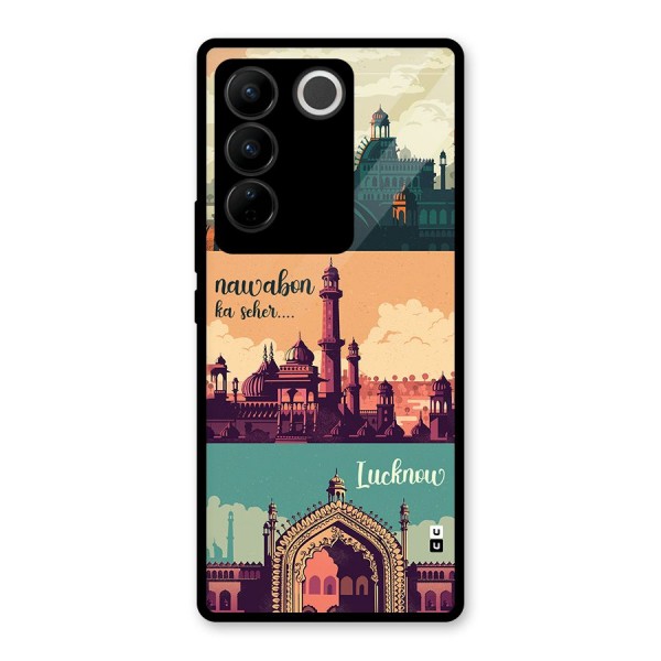 Lucknow City Glass Back Case for Vivo V27 Pro