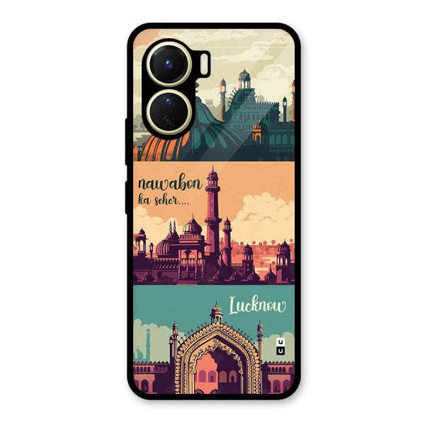 Lucknow City Glass Back Case for Vivo Y16