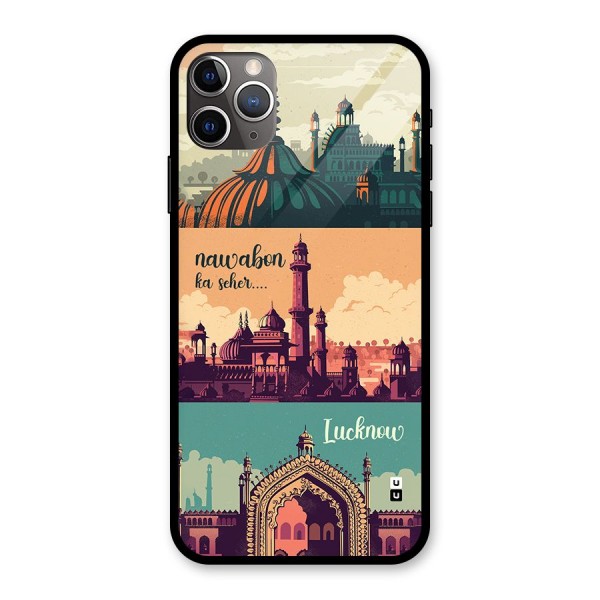 Lucknow City Glass Back Case for iPhone 11 Pro Max