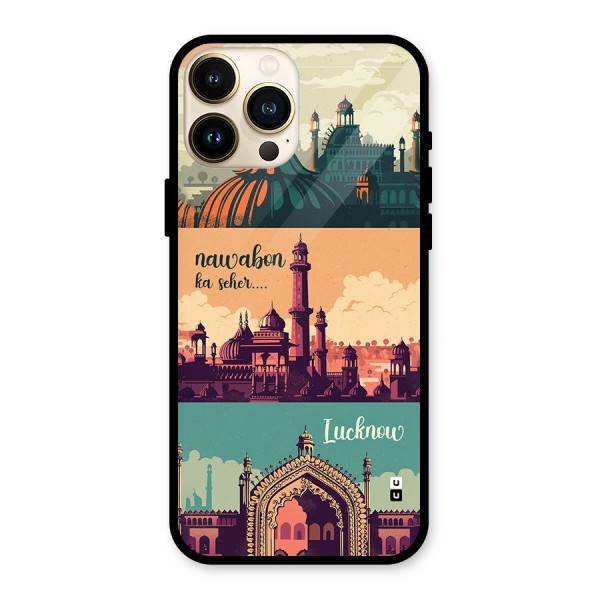 Lucknow City Glass Back Case for iPhone 13 Pro Max