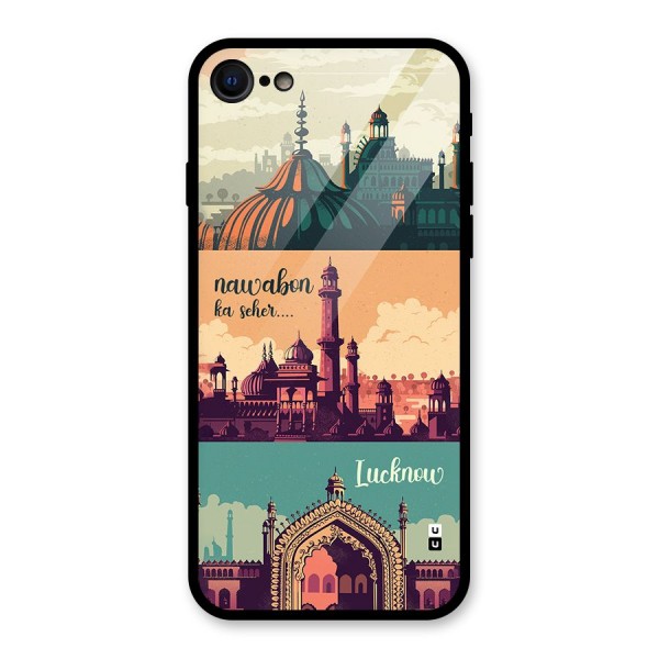 Lucknow City Glass Back Case for iPhone 8