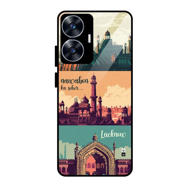 Lucknow City Glass Back Case for realme C55