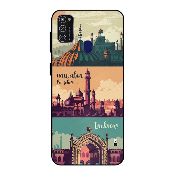 Lucknow City Metal Back Case for Galaxy M21