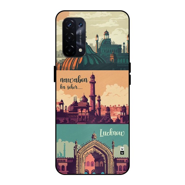 Lucknow City Metal Back Case for Oppo A74 5G