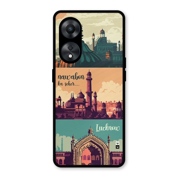 Lucknow City Metal Back Case for Oppo A78