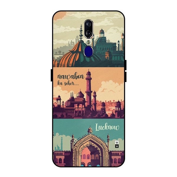 Lucknow City Metal Back Case for Oppo F11