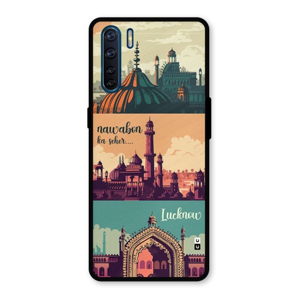 Lucknow City Metal Back Case for Oppo F15