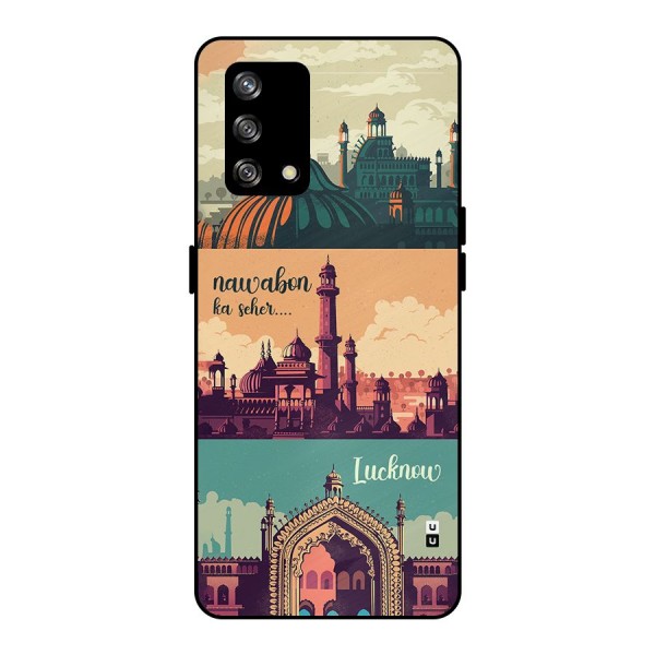 Lucknow City Metal Back Case for Oppo F19