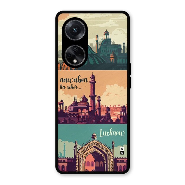 Lucknow City Metal Back Case for Oppo F23