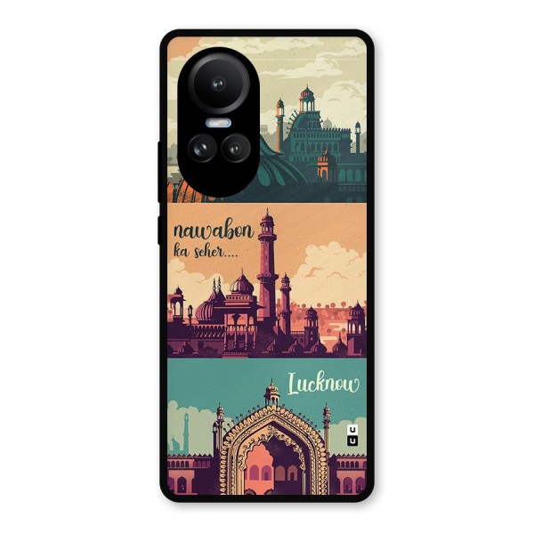 Lucknow City Metal Back Case for Oppo Reno10