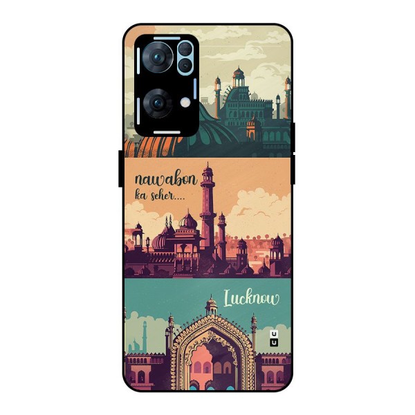 Lucknow City Metal Back Case for Oppo Reno7 Pro 5G