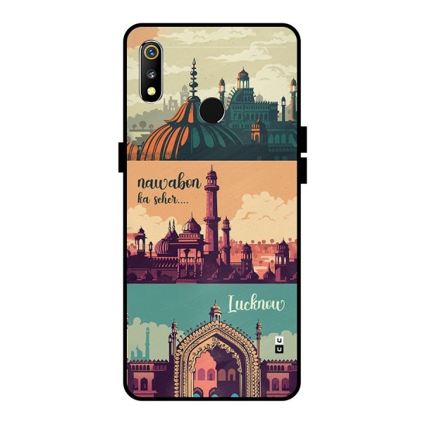 Lucknow City Metal Back Case for Realme 3