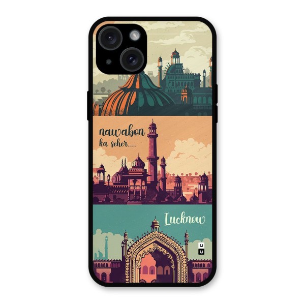 Lucknow City Metal Back Case for iPhone 15 Plus
