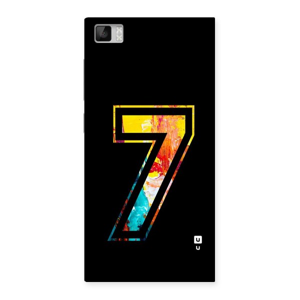 Lucky Number Back Case for Mi3