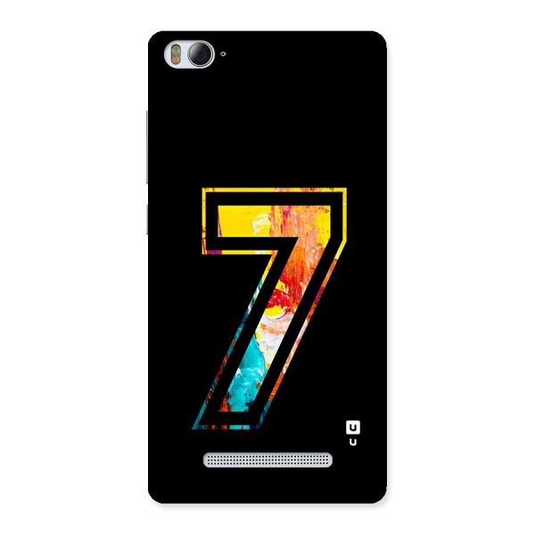 Lucky Number Back Case for Mi4i