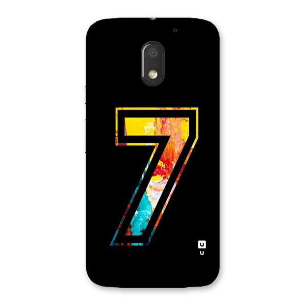 Lucky Number Back Case for Moto E3 Power